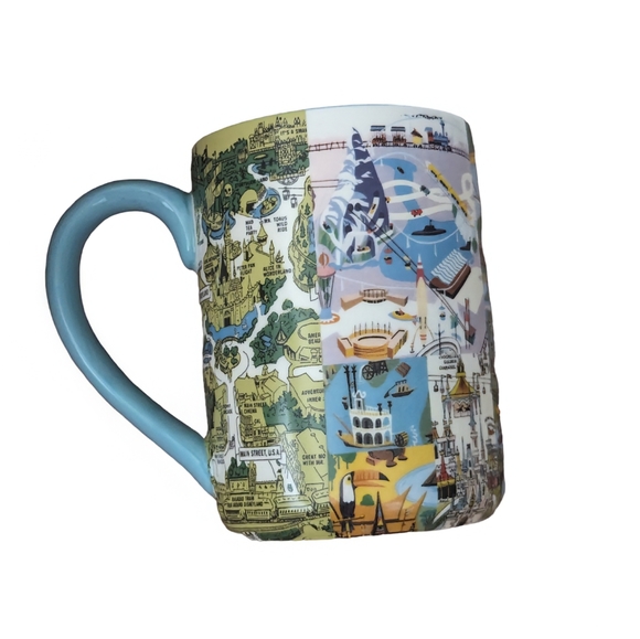 Disney World Mug | Magic Kingdom | Disneyland | Collage Of Disney Parks Maps - Picture 3 of 8